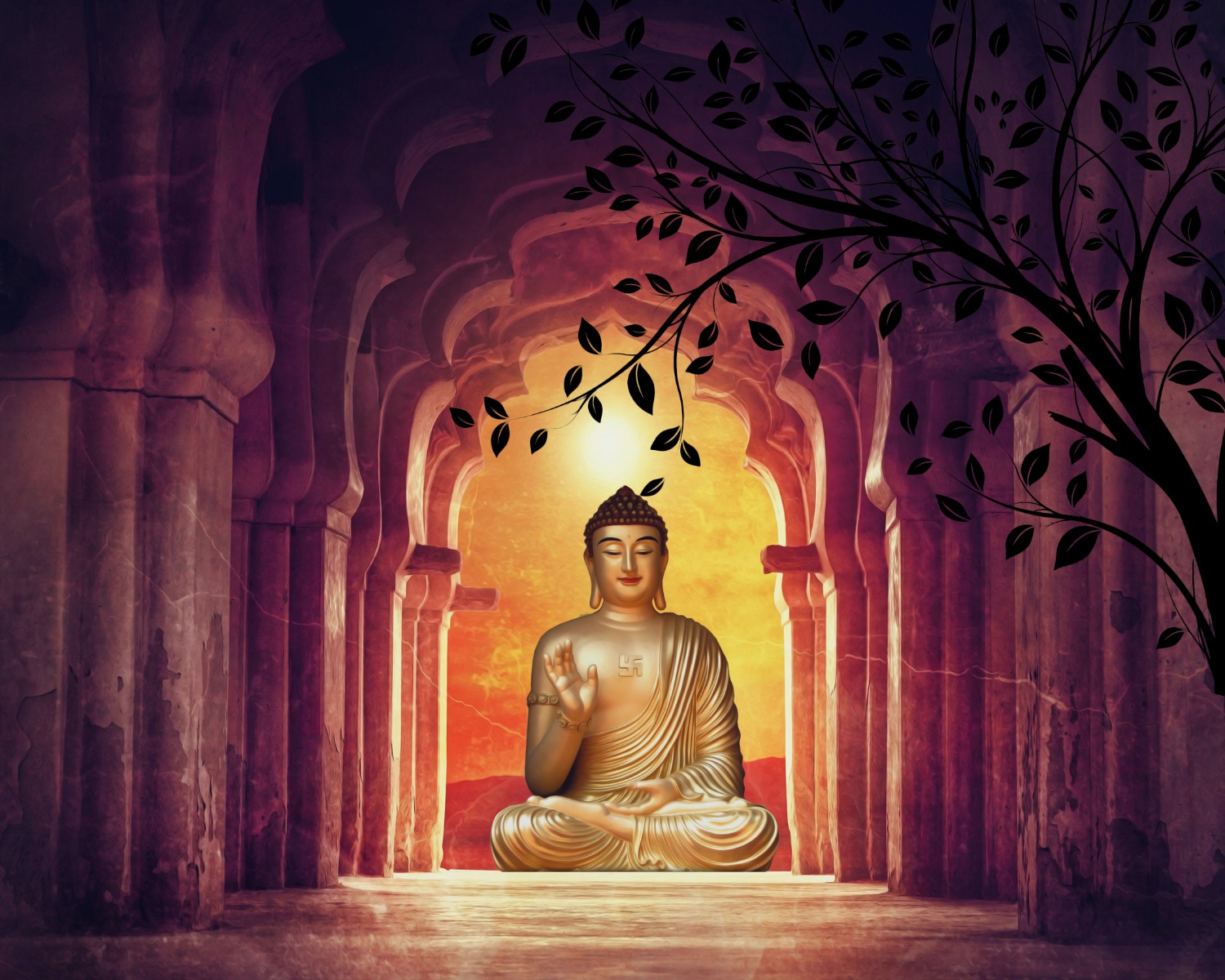 3D Lord Buddha Wallpaper For Home