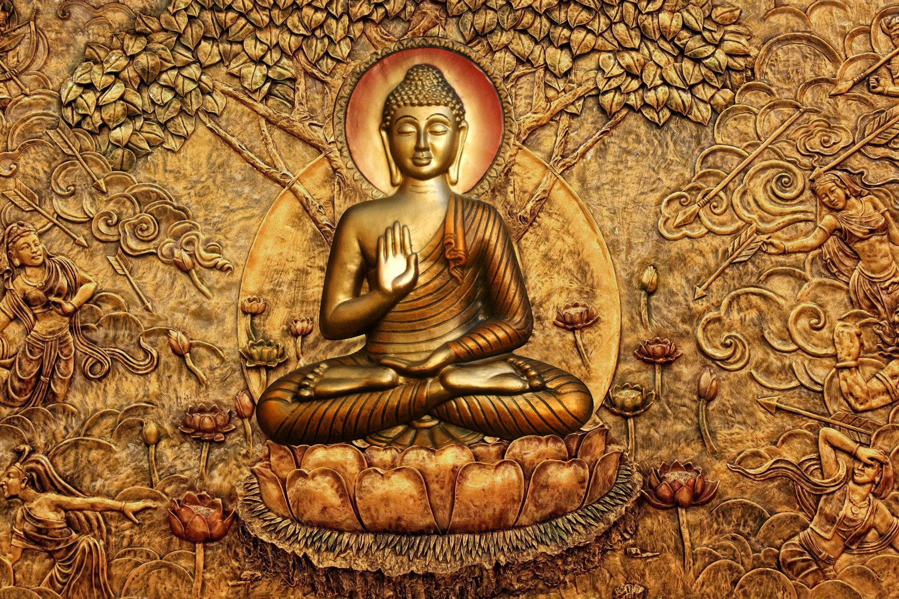 Buy Online  Meditating Lord Buddha Wallpaper 3D Buddha Wallpaper  Removable Peel  Stick Wallpaper Buddha Wall Mural Self Adhesive Vinyl  Wall Sticker in US
