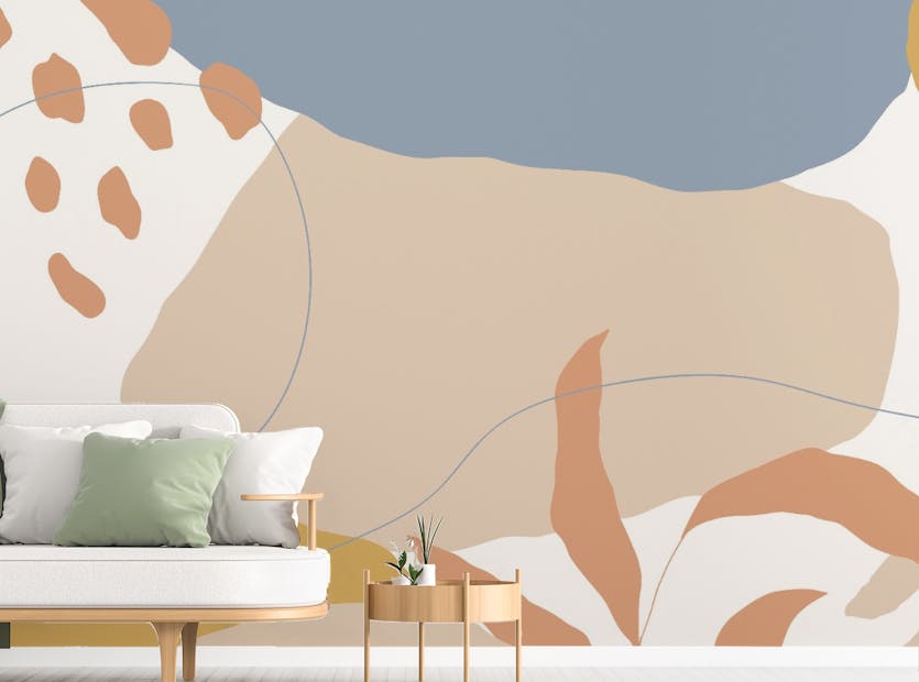 Peel and Stick Abstract Vector Shape Wallpaper Mural