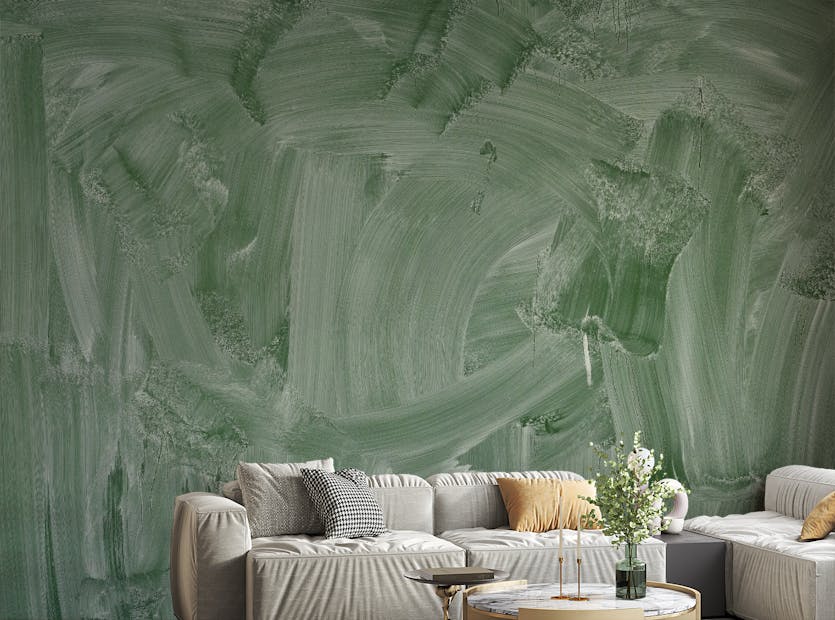 Peel and Stick Smudge Green Board Wallpaper Mural