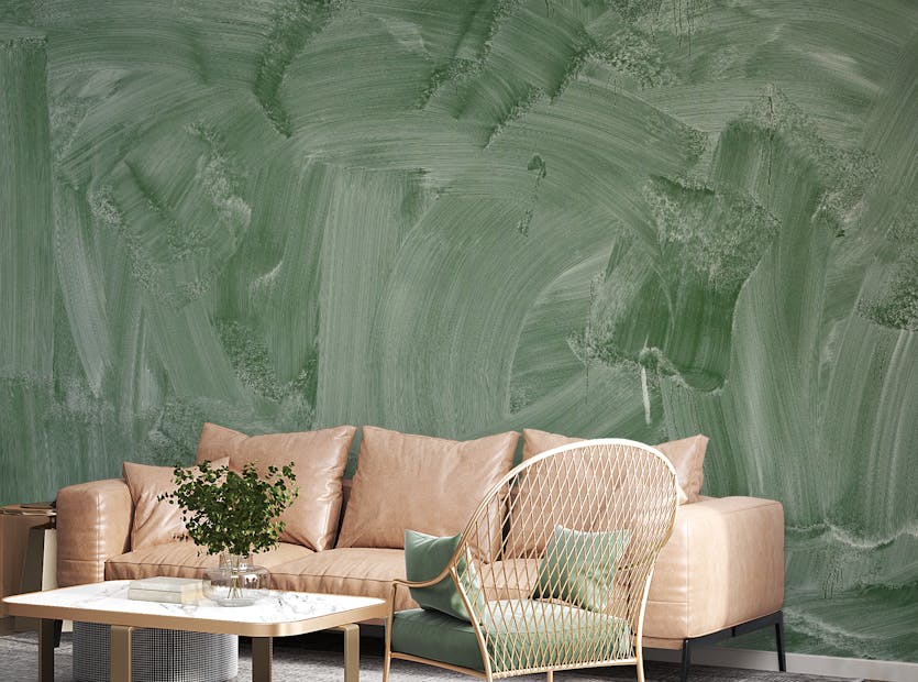 Removable Smudge Green Board Wallpaper Mural