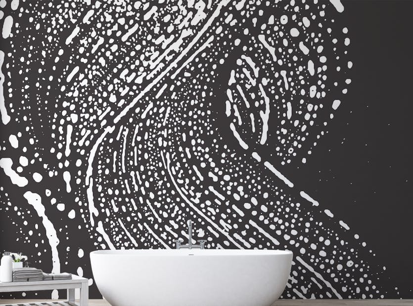 Peel and Stick Grey Grunge Effect Artistic Wallpaper Mural