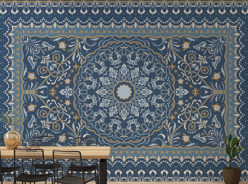Removable Persian Carpet Wallpaper Mural