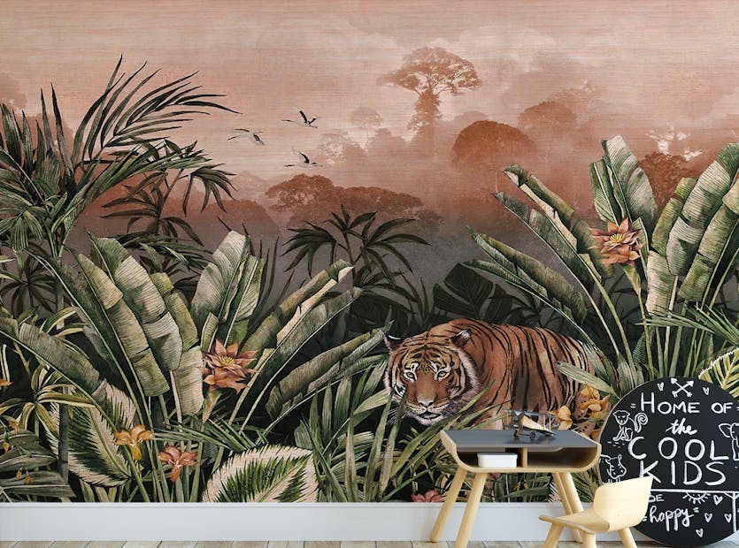 Peel and Stick Jungle Fusion Captivating Wild Tropical Wallpaper