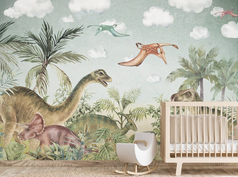 Removable Jurassic Adventures Peel and Stick Wallpaper