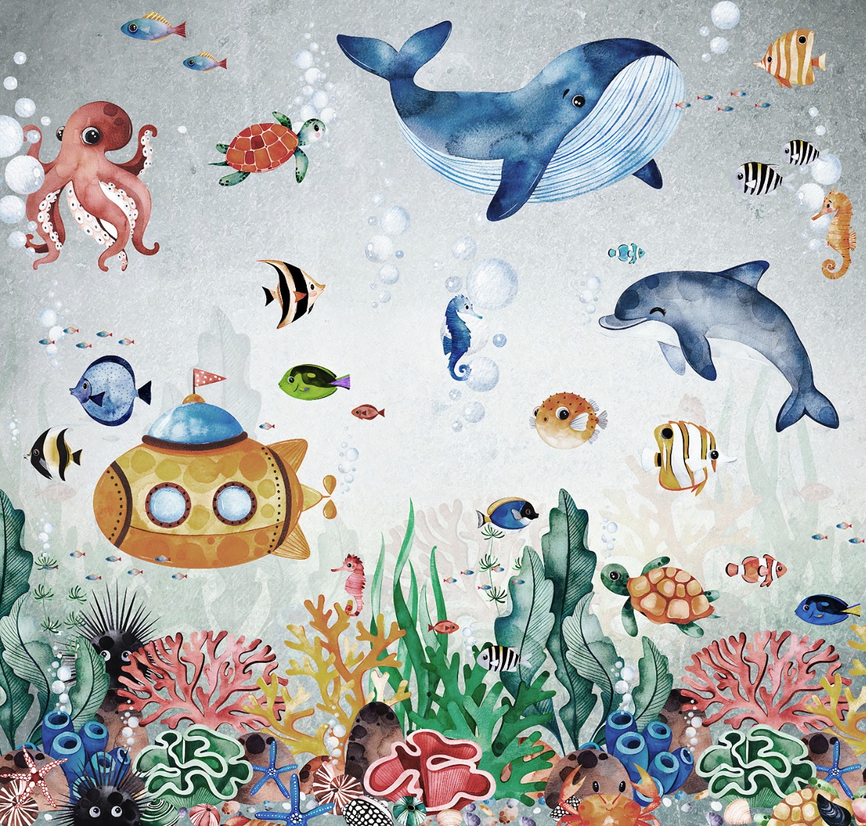 Colorful Wallpaper for Kids Room Designs from Wall Candy Arts