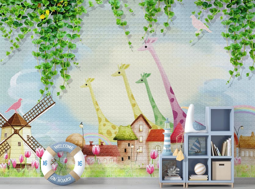 Removable Farm Animals Wonderland Kids Wall Murals