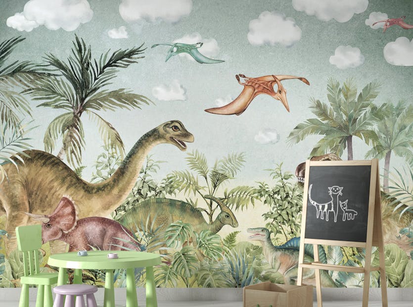 Removable Jurassic Adventure Kids Room Wall Murals