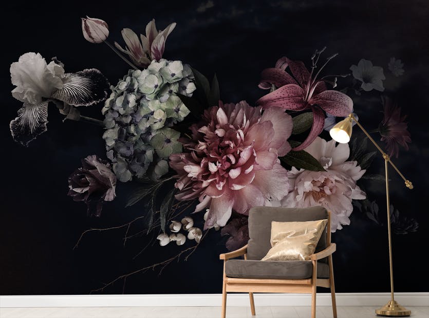 Peel and Stick Floral Display Wallpaper Murals