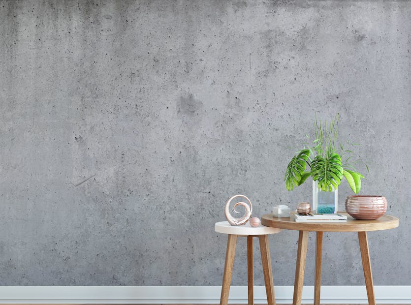 Peel and Stick Industrial Gray Concrete Wallpaper Mural