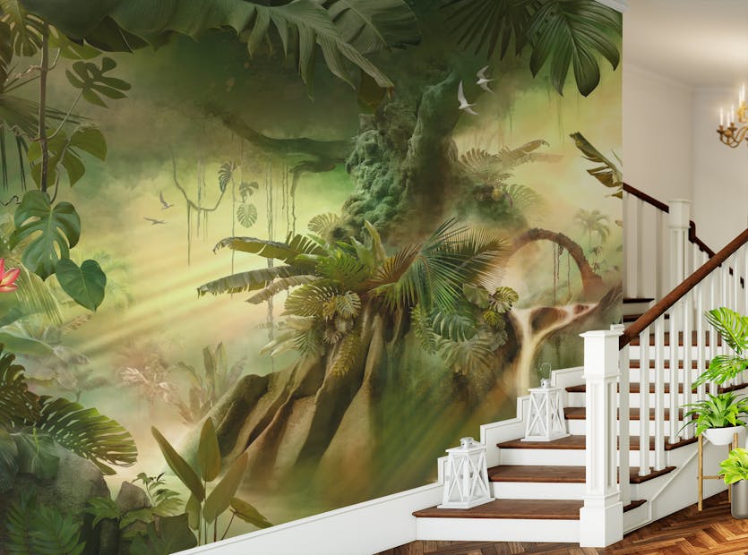 Removable Natural Dreamy Forest Wallpaper Wall Murals