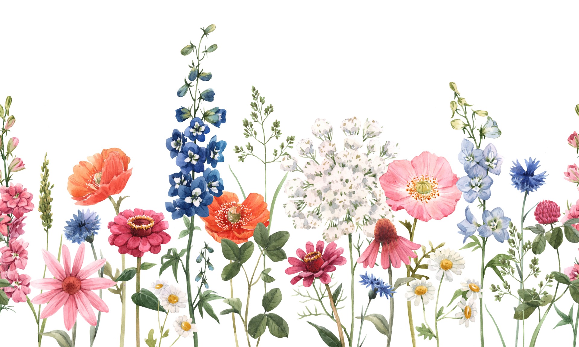 Bobbi Beck eco-friendly Blue bright maximalist floral wallpaper | DIY at B&Q