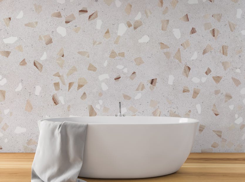 Peel and Stick Colorful Terrazzo Marble Tile Wallpaper Murals