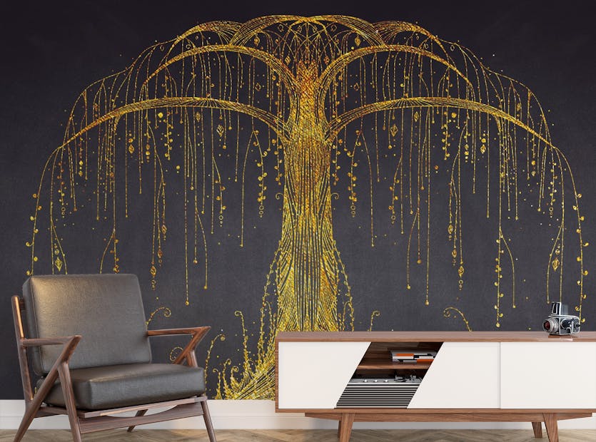 Removable Abstract Ornamental Tree Wall Murals