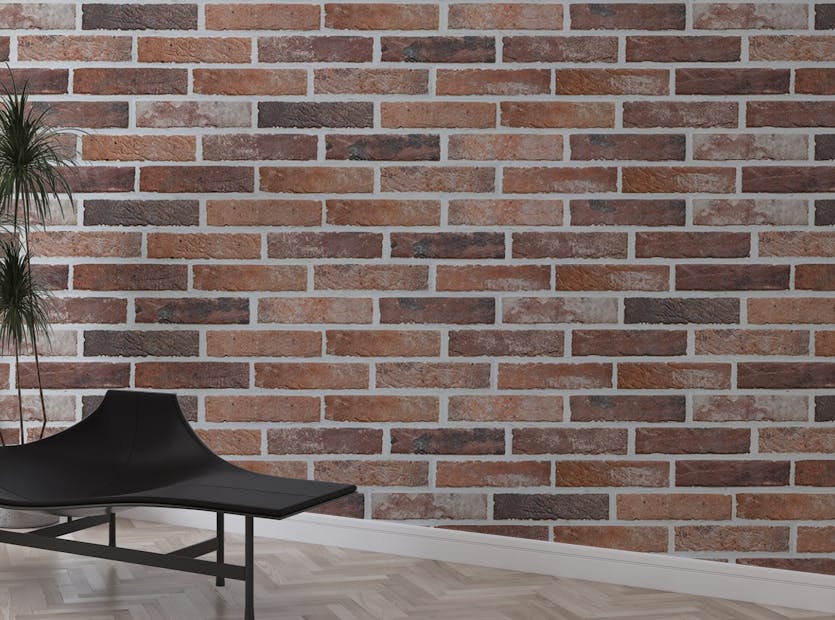Removable Old Dirty Red Brick Wallpaper For Walls
