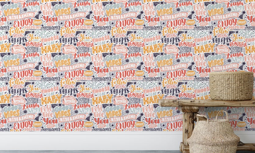 Peel and Stick Inspirational Quotes Wallpaper Mural