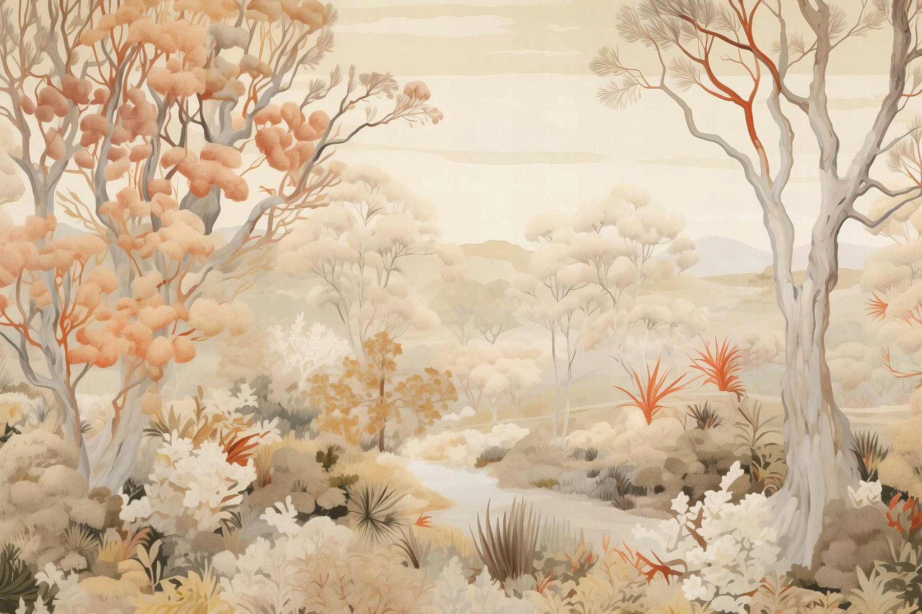 dtil29 beautiful autumn forest wallpaper murals