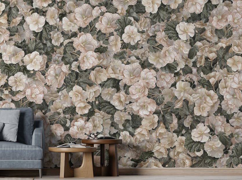 Removable Classic Begonia Elegance Wall Murals
