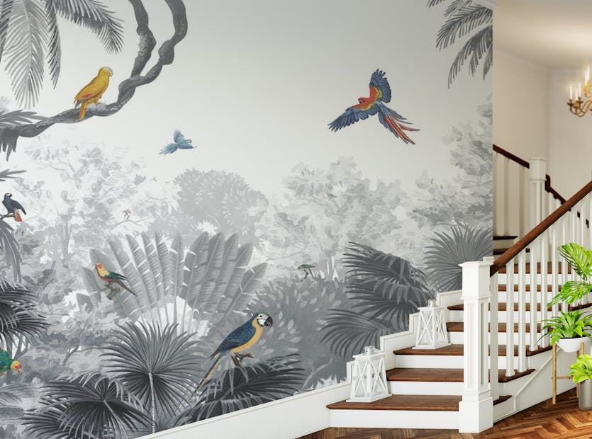 Removable Black & White Biodome Bliss Wall Murals
