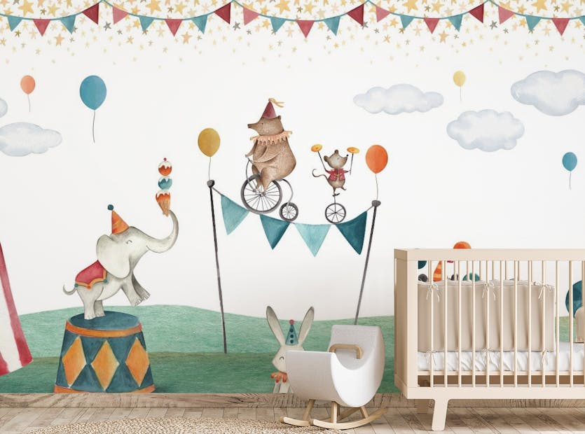 Removable Carnival Chaos Wallpaper Murals
