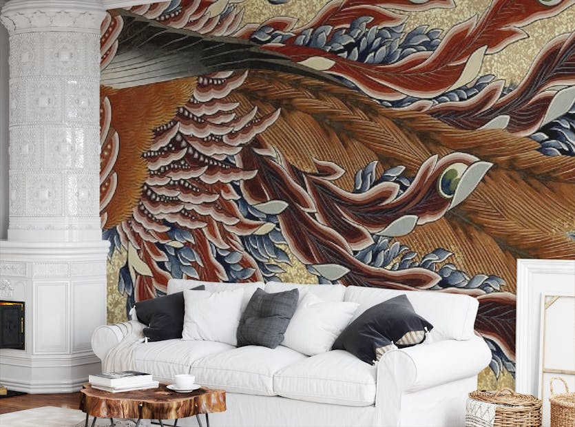 Peel and Stick Flame & Feather Fantasies Wall Murals