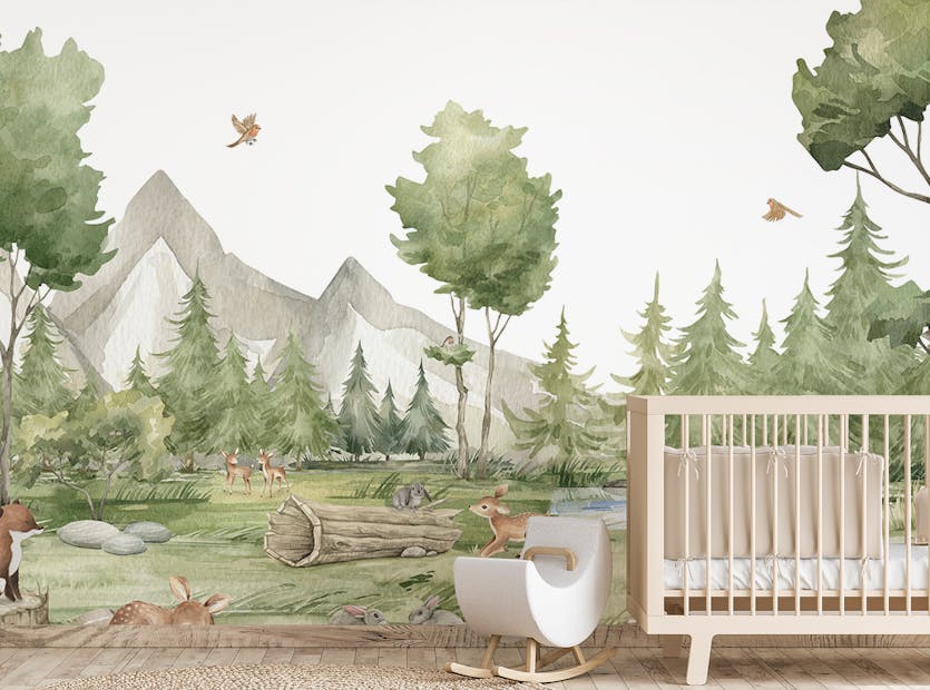 Removable Forest Frolic & Fuzzy Faces Wall Murals
