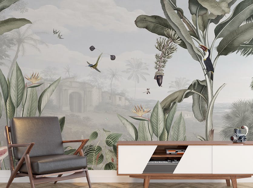 Removable Botanic Bliss Vista Wallpaper Murals
