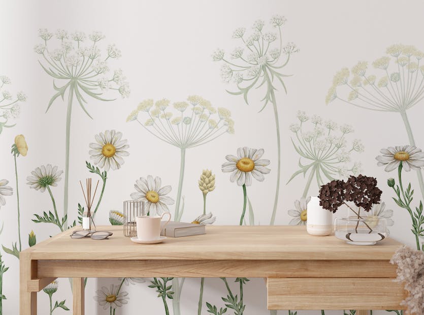 Peel and Stick Daisy Meadow Magic Wall Murals