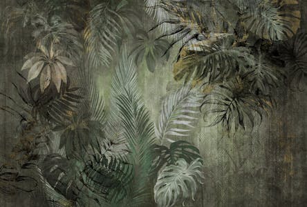 Lush Green Jungle Symphony Wallpaper Mural