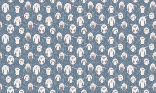 Cozy Owl Nook Kids Repeat Pattern Wallpaper