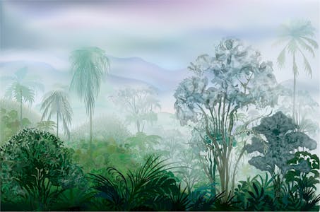 Tropical Rainforest Jungle Mural