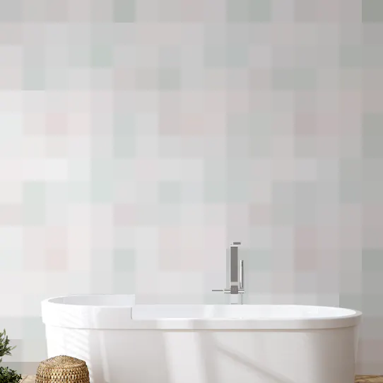 Watercolor Tile Design Geometric Wallpaper For Walls