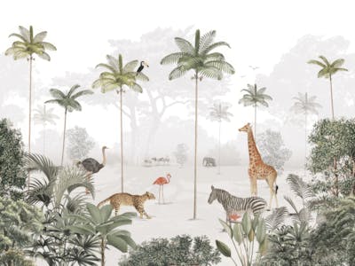 Rainforest Animal Wall Mural
