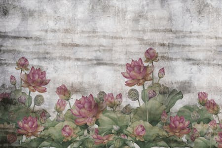 Lotus Elegance Wall Mural