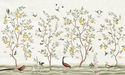 Chinoiserie Lemon Grove Magic Wall Murals