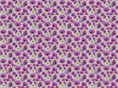 Wild Purple Color Flower Pattern Wallpaper